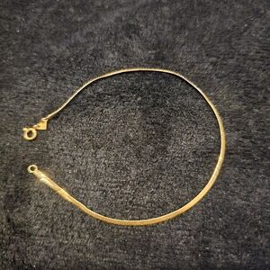 Dainty 7" 14k Italian Gold ♡♡♡Best Friend♡♡♡ or shiny gold .76 grams. Dual looks